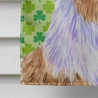 Australian Shepherd St. Patrick's Day Shamrock Portrait Flag Canvas House Size