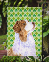 Australian Shepherd St. Patrick's Day Shamrock Flag Garden Size