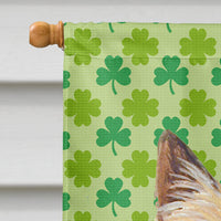 Cairn Terrier St. Patrick's Day Shamrock Portrait Flag Canvas House Size