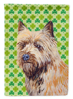 Cairn Terrier St. Patrick's Day Shamrock Portrait Flag Canvas House Size