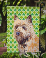 Cairn Terrier St. Patrick's Day Shamrock Portrait Flag Garden Size