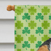 Cavalier Spaniel St. Patrick's Day Shamrock Portrait Flag Canvas House Size