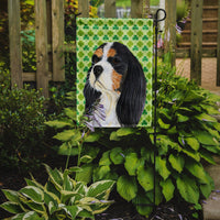 Cavalier Spaniel St. Patrick's Day Shamrock Portrait Flag Garden Size