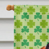 Basset Hound St. Patrick's Day Shamrock Portrait Flag Canvas House Size