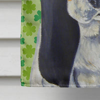 Basset Hound St. Patrick's Day Shamrock Portrait Flag Canvas House Size