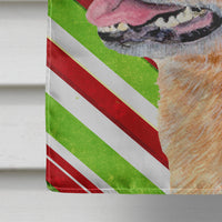 Australian Cattle Dog Candy Cane Holiday Christmas  Flag Canvas House Size