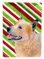 Australian Cattle Dog Candy Cane Holiday Christmas  Flag Canvas House Size