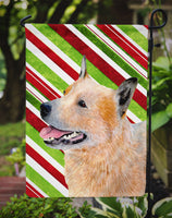 Australian Cattle Dog Candy Cane Holiday Christmas  Flag Garden Size