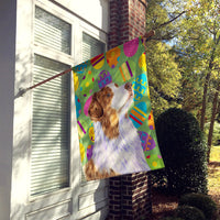 Australian Shepherd Easter Eggtravaganza Flag Canvas House Size