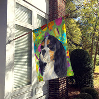 Cavalier Spaniel Easter Eggtravaganza Flag Canvas House Size