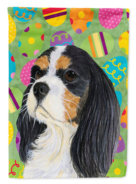 Cavalier Spaniel Easter Eggtravaganza Flag Canvas House Size