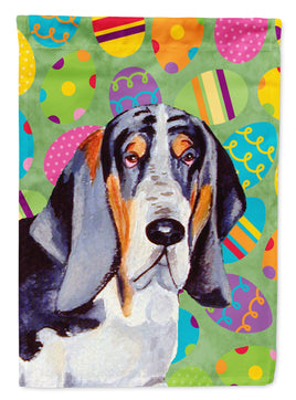 Basset Hound Easter Eggtravaganza Flag Canvas House Size