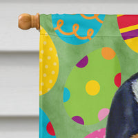 Basset Hound Easter Eggtravaganza Flag Canvas House Size