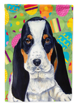 Basset Hound Easter Eggtravaganza Flag Garden Size