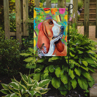 Basset Hound Easter Eggtravaganza Flag Garden Size