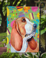 Basset Hound Easter Eggtravaganza Flag Garden Size