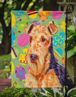 Airedale Easter Eggtravaganza Flag Garden Size