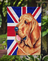 Bloodhound with English Union Jack British Flag Flag Garden Size