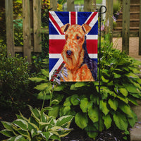 Airedale with English Union Jack British Flag Flag Garden Size LH9488GF