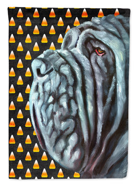 Neapolitan Mastiff Candy Corn Halloween Flag Canvas House Size LH9547CHF