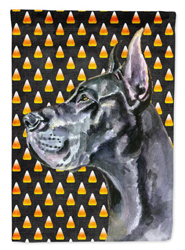 Black Great Dane Candy Corn Halloween Flag Canvas House Size LH9550CHF