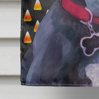 Black Great Dane Puppy Candy Corn Halloween Flag Canvas House Size LH9551CHF