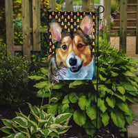 Corgi Candy Corn Halloween Flag Garden Size LH9553GF