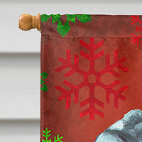 Neapolitan Mastiff Red Snowflakes Holiday Christmas Flag Canvas House Size LH9575CHF