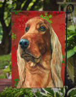 Irish Setter Red Snowflakes Holiday Christmas Flag Garden Size LH9576GF