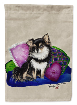 Chihuahua on their couch Flag Canvas House Size MH1012CHF