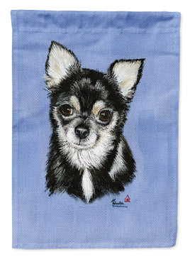 Chihuahua in blue Flag Canvas House Size MH1016CHF