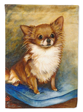 Chihuahua Long Hair Brown Flag Garden Size MH1036GF