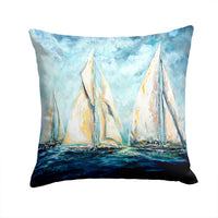 Sailboats Last Mile Fabric Decorative Pillow MW1355PW1414