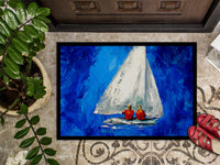 Twos Company Sailboat Doormat