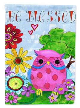 Be Blessed Owl Flag Canvas House Size PJC1026CHF