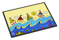 Summer Sail Away Sailboats Indoor or Outdoor Mat 24x36 PJC1105JMAT