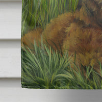 Airedale Terrier Poppies Flag Canvas House Size PPP3003CHF