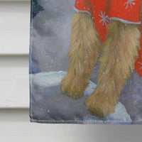 Airedale Snowpeople Christmas Flag Canvas House Size PPP3005CHF