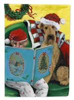 Airedale Storybook Tails Christmas Flag Garden Size PPP3006GF