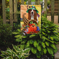 Basset Hound Autumn Flag Garden Size PPP3010GF