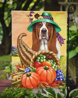 Basset Hound Autumn Flag Garden Size PPP3010GF