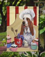 Basset Hound Cupcake Hound Flag Garden Size PPP3011GF