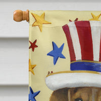 Beagle USA Flag Canvas House Size PPP3017CHF