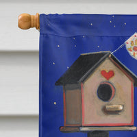 Bearded Collie Moon shine Flag Canvas House Size PPP3018CHF