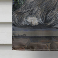 Bearded Collie Moon shine Flag Canvas House Size PPP3018CHF