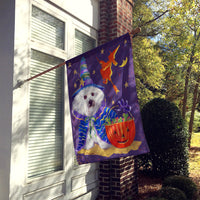 Bichon Frise Boo Halloween Flag Canvas House Size PPP3020CHF