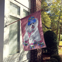 Bichon Frise Girls do it Better Flag Canvas House Size PPP3021CHF