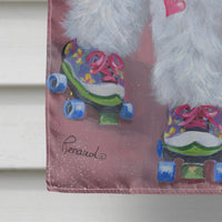 Bichon Frise Girls do it Better Flag Canvas House Size PPP3021CHF