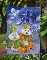 Bichon Frise Halloween Haunted House Flag Garden Size PPP3022GF