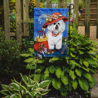 Bichon Frise Mademoiselle Flag Garden Size PPP3023GF